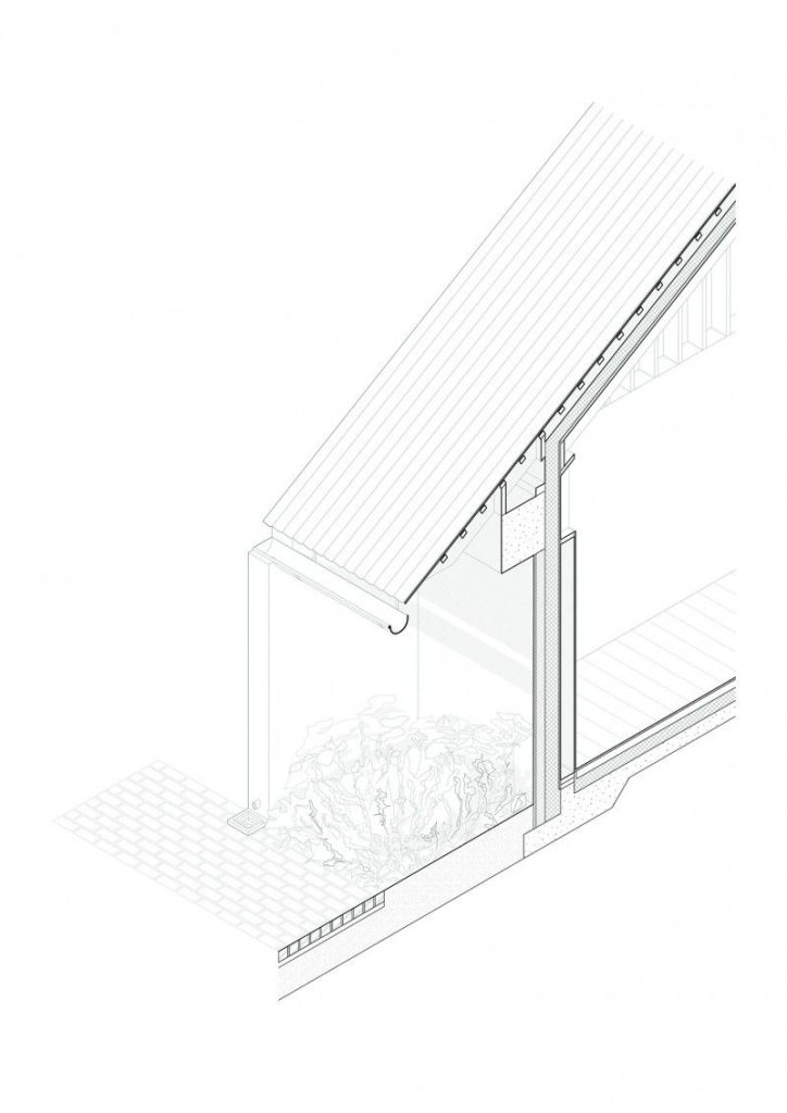 Disegno tecnico del nodo di copertura