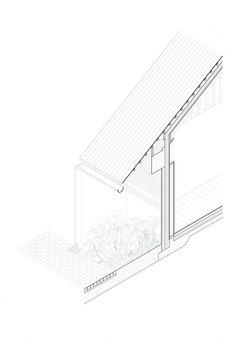 Disegno tecnico del nodo di copertura